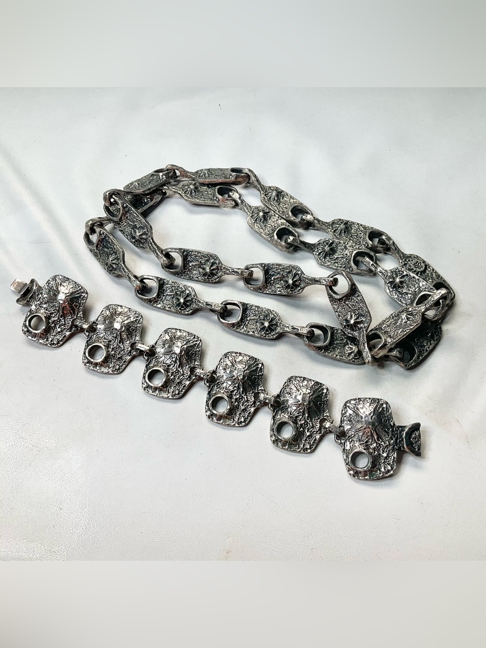 Guy Vidal Volcano Link Set Rare Modernist Brutalist 60’s/70’s Canadian Demi